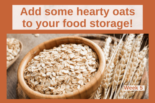 Add oats to your food storage